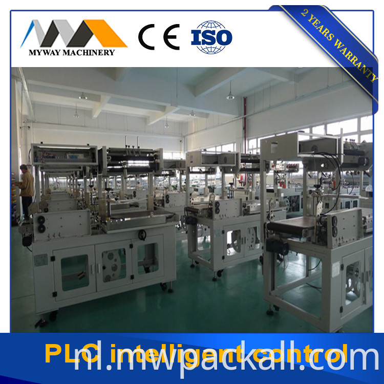 Carton Box schoenen geschenk Pet Pet Bottle POF Film Heat L Bar Sealer Krimp Tunnel Wrap Wikkelmachine